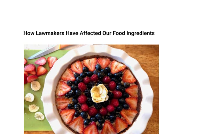 write SEO food articles and blog posts